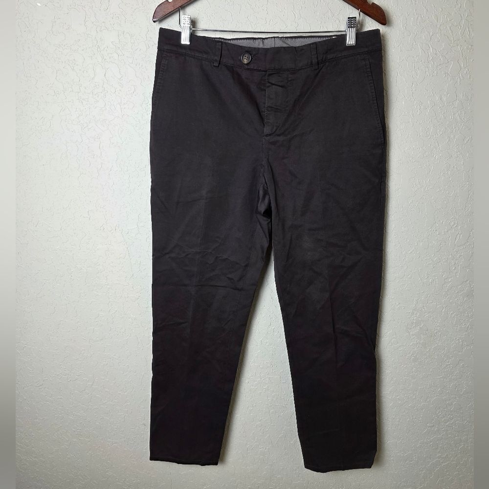 Brunello Cucinelli Mens Cotton Stretch Chinos Pants Chocolate Brown Size 48 IT